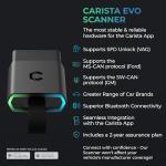Carista EVO - Bluetooth OBD2 Scanner - Car Diagnostic Tool & Code Reader with Access to Diagnostics, Customizations, Service Tools & Live Data (Subscription Required)