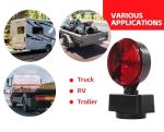 MAXXHAUL 50871 Magnetic ONE LED Trailer Tail Towing Light Kit DOT Turn Brake Parking Lights for Truck RV Boat Car Bike Trailer