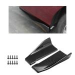VCYOPN 2PCS Car Rear Bumper Guard Diffuser Splitter, Anti Scratch Auto Side Fender Skirt Lip Wrap Angle Protector, Universal Anti-Collision Vehicle Bumper Lip Body Kit for Most Cars (Carbon Fiber)