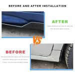 VCYOPN 2PCS Car Rear Bumper Guard Diffuser Splitter, Anti Scratch Auto Side Fender Skirt Lip Wrap Angle Protector, Universal Anti-Collision Vehicle Bumper Lip Body Kit for Most Cars (Carbon Fiber)