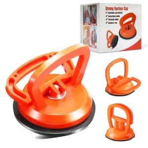 DEZEU Dent Puller,2026latest Car Dent Puller,3-Pack Car Handheld Puller,Strong Car Dent Remover,Suction Cup Dent Puller and Paintless Car Dent Repair Kit.Suitable for Car Body Dents(Orange).