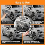 Tzuoen Car Dent Puller,Aluminum Dent Remover Tool for Car,3 Pack Dent Puller Kit,Paintless Dent Removal Kit,Powerful Body Repair Dent Removal Tools,Suction Cup for Car Dents,Glass,Screen