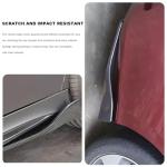 VCYOPN 2PCS Car Rear Bumper Guard Diffuser Splitter, Anti Scratch Auto Side Fender Skirt Lip Wrap Angle Protector, Universal Anti-Collision Vehicle Bumper Lip Body Kit for Most Cars (Carbon Fiber)