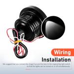 Fiknonk 2 PCS Fog Lights LED, 3 Inch Angel Eye Halo LED Fog Light with COB Chip, Super Bright White Driving Light Kit, Universal for Most Cars, Trucks, SUVs (White)