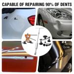 FLY5D Professional Paintless Dent Repair Kit,Dent Puller Kit with Golden Lifter, Bridge Puller, Slide Hammer T-Bar, Suction Cup for Car Auto Body, Hail Damage, Door Ding Removal