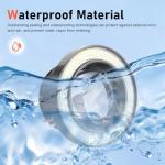 Fiknonk 2 PCS Fog Lights LED, 3 Inch Angel Eye Halo LED Fog Light with COB Chip, Super Bright White Driving Light Kit, Universal for Most Cars, Trucks, SUVs (White)