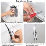 4 Pcs Car Door Edge Guards Car Side Door Protector Suitable for Various Car Pads Door Shock Absorbers-Black