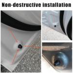 povtii 10 PCS Car Door Overslam Bumper Stopper, Rubber Auto Front Rear Door Shock Absorber Guard Cushion, 8219128010 Door Dampers Buffer Pad, Door Side Protection Car Accessories