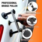 FLY5D Professional Paintless Dent Repair Kit,Dent Puller Kit with Golden Lifter, Bridge Puller, Slide Hammer T-Bar, Suction Cup for Car Auto Body, Hail Damage, Door Ding Removal