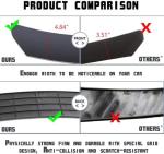 x xotic tech 9Pcs Front Bumper Lip Chin Spoiler + Side Skirt Winglets Diffuser + Rear Bumper Canard Splitter Car Body Kits + Black Adjustable 10"-13" Support Rods Universal Fit Most Vehicles