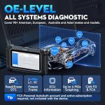 XTOOL D6S OBD2 Scanner Diagnostic Tool, 2026 Car Scanner with 30 Resets, All System Scan Tool with FCA & CAN FD, ABS Bleed, Gearbox Match, Crank Sensor Relearn, Lifetime Update, Upgraded of D5S
