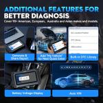 XTOOL D6S OBD2 Scanner Diagnostic Tool, 2026 Car Scanner with 30 Resets, All System Scan Tool with FCA & CAN FD, ABS Bleed, Gearbox Match, Crank Sensor Relearn, Lifetime Update, Upgraded of D5S