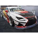 x xotic tech 9Pcs Front Bumper Lip Chin Spoiler + Side Skirt Winglets Diffuser + Rear Bumper Canard Splitter Car Body Kits + Black Adjustable 10"-13" Support Rods Universal Fit Most Vehicles