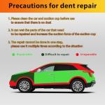 Car Dent Repair Kit, Dent Puller Kit Auto Body Dent Remove, Yellow Suction Cup Dent Puller Car Dent Pop Out Tool Dent Remover