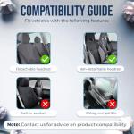 GENANY Nightmare Movie Car Seat Covers Set of 2, Breathable Front Seat Covers for Truck Sedan SUV, Horror Car Accessories, Horror Gift for Women Men