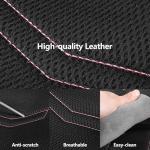 HChengkikz Pink Seat Covers,Breathable and Sport Seat Covers,Anti-Slip Universal Fit Car Seat Covers Full Set for Cars Sedans SUV and Truck(Full Seat,Black+Pink,N2)