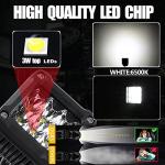 Adzoon Motorcycle Fog Lights, 2'' Inch 27W Spot Mini Cube Work Driving Pod Lights for Offroad Trucks ATV UTV SUV 4x4 Pick Up Car Boat