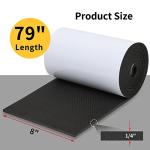 Garage Wall Protector, 2 Roll Garage Car Door Protector Bumper Guard for Car Doors Anti-Collision Waterproof Inflaming Ultra Self Adhesive EVA Foam for Warehouse (2 ROLL: 79" x 8" x 1/4")
