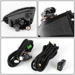 DNA MOTORING FL-ZTL-183-AM Front Bumper Fog Light Driver & Passenger Side Enhance visibility [Compatible with 04-05 Honda Civic DX HX]