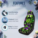 GENANY Nightmare Movie Car Seat Covers Set of 2, Breathable Front Seat Covers for Truck Sedan SUV, Horror Car Accessories, Horror Gift for Women Men