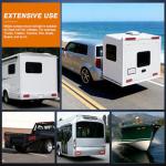 Nilight 6Inch Oval Tail Light 2PCS Red 24LED Running Stop Brake Turn Surface Mount Marker Light Sealed IP67 Waterproof Taillight for 12V RV Camper Caravan Truck Trailer Bus