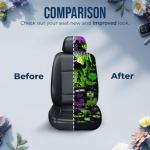 GENANY Nightmare Movie Car Seat Covers Set of 2, Breathable Front Seat Covers for Truck Sedan SUV, Horror Car Accessories, Horror Gift for Women Men