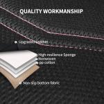 HChengkikz Pink Seat Covers,Breathable and Sport Seat Covers,Anti-Slip Universal Fit Car Seat Covers Full Set for Cars Sedans SUV and Truck(Full Seat,Black+Pink,N2)