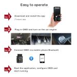 YTFRL Bluetooth OBD2 Scanner for Car, OBD II Wireless Diagnostic Code Reader Bluetooth Scan Tool, Universal Professional Auto Engine Fault Diagnosis Tester Adapter, Car Accessories