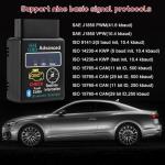 YTFRL Bluetooth OBD2 Scanner for Car, OBD II Wireless Diagnostic Code Reader Bluetooth Scan Tool, Universal Professional Auto Engine Fault Diagnosis Tester Adapter, Car Accessories