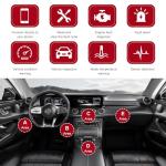 YTFRL Bluetooth OBD2 Scanner for Car, OBD II Wireless Diagnostic Code Reader Bluetooth Scan Tool, Universal Professional Auto Engine Fault Diagnosis Tester Adapter, Car Accessories