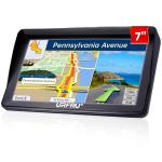 URFRU 7-Inch GPS Navigator for Car Truck RV, 2025 Offline Maps with Lifetime Free Updates, Touchscreen Sat Nav, Voice Guidance, Speed & Traffic Alerts, Custom Truck Routing