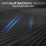 All-Weather Rubber Car Mats - Heavy Duty Set