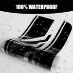 Tesnaao Pack-2 Car Side Body Decals, 4.52" x 88.58" Waterproof PVC Vehicle DIY Decorative Stickers, Universal Automotive Creative Stripe for Truck SUV Racing Car Motorcycle Bike (Black)