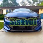 STSEV01 Front Bumper Lip Splitter Spoiler Compatible with KIA K5 EX/LX/LXS/GT 2021-2026 & Kia K5 GT/GT-Line 2025 2026, 3pcs Air Dam Chin Body Kit Underbody Lip Accessories (Gloss Black)