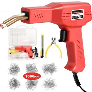 ATOLS Upgraded Plastic Welder, 1000PCS Staples, Pure Copper Transformer, Rapid Heating, Plastic Welding Kit, Hot Stapler Kit, Plastic Welder Gun Kit, Car Bumper Repair Kit, Plastic Repair Kit