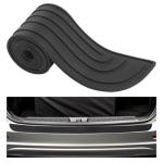 Car Rear Bumper Protector Guard,40.94x3.54 Bumper Protector for Cars with Raised Texture for Avoiding Trunk Bumpers Scratches,Soft Car Accessories Rear Bumpers Guard (40.94x3.54)