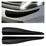 Craedli 2PCS Car Bumper Guard, Anti-Collision Rubber Automotive Front/Rear Bumper Protector Trim, Universal Anti-Scratch Vehicle Exterior Sticker Strips Accessories for SUV Pickup Truck (Black)