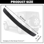 Car Rear Bumper Protector Guard,40.94x3.54 Bumper Protector for Cars with Raised Texture for Avoiding Trunk Bumpers Scratches,Soft Car Accessories Rear Bumpers Guard (40.94x3.54)