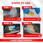 Roberlo Maxifill Superior Lightweight Body Filler – Easy Sanding & Paintable for Car Repairs – Ideal for Dents, Holes & Rust – Ultra Smooth Finish – 3 Liters + Hardener