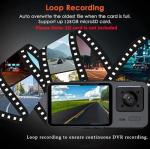 2K Dash Camera Front and Inside Dash Cam for Car Security 1080P Video Recorder with Audio Plug and Play, WDR, Night Vision, G-Sensor Auto Lock, 2 Inch Screen Vehicle Security