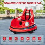 Bumper Car for Kids, 12V Ride on Bumper Car for Toddler with Remote Control, 2-Speed, 2 Driving Modes, 360°Spin, Anti-Collision Padding, Lights, Music, Electric Bumping Car for Children 1.5-6, Red