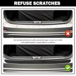 Car Rear Bumper Protector Guard,40.94x3.54 Bumper Protector for Cars with Raised Texture for Avoiding Trunk Bumpers Scratches,Soft Car Accessories Rear Bumpers Guard (40.94x3.54)