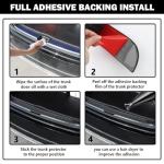 Car Rear Bumper Protector Guard,40.94x3.54 Bumper Protector for Cars with Raised Texture for Avoiding Trunk Bumpers Scratches,Soft Car Accessories Rear Bumpers Guard (40.94x3.54)