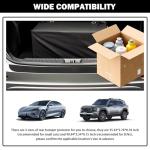 Car Rear Bumper Protector Guard,40.94x3.54 Bumper Protector for Cars with Raised Texture for Avoiding Trunk Bumpers Scratches,Soft Car Accessories Rear Bumpers Guard (40.94x3.54)