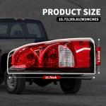 Nakkaa Pair Tail Lights W/Bulbs Compatible with 2003-2006 Silverado 1500 2500 3500HD Red Brake Lamps Left and Right GM2800174 GM2801174