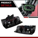 Nakkaa Pair Tail Lights W/Bulbs Compatible with 2003-2006 Silverado 1500 2500 3500HD Red Brake Lamps Left and Right GM2800174 GM2801174