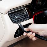 EldHus 5 Pcs Car Trim Removal Tool Kit Upholstery Tools, Auto Clip Removal Pry Tool for Door Dash Dashboard Panel Fastener Remover, Push Pin Puller Body Repair Tools, Black