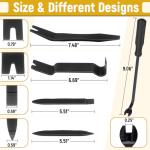 BFXM 5PCS Auto Trim Removal Tool kit, Car Clip Pry Tools Kit No Scratch Plastic, Car Door Panel Rivet Pliers Tool Kit, Automotive Interior Fastener Puller Remover Body Repair Set for Car
