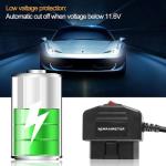 OBD2 OBD Power Cable for Dash Camera, MarsPro OBD to Mini USB OBDII Adapter Hardwire Charger Cable 24 Hours Surveillance and Acc Two Mode