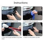 WeFoonLo Pack of 2, Universal Rubber Anticollision Car Corner Bumper Guard Protector Anti-Scratch Strips Sticker (Black)